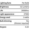 29Feet Solar String Lights Outdoor G40 Patio Lights