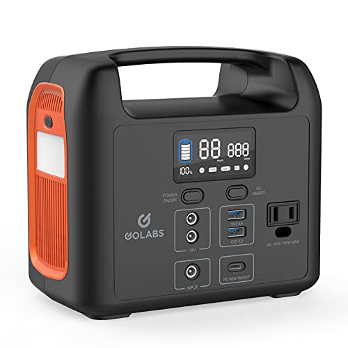 GOLABS Portable Power Station, 204Wh LiFePO4 Battery
