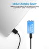 9V Lithium Rechargeable Batteries – 800mAh USB Fast Charge 9 Volt PP3 Li-ion Batteries for Smoke Detectors (2 Pack) 🔋⚡