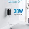 iPhone 12 Charger, Anker 30W PIQ 3.0, GaN Wall Charger