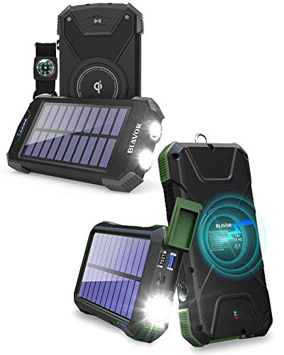 10,000mAh Solar Power Bank for Cell Phone Plus