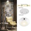 Battery Operated Wireless LED Ceiling Lights - Set of 2 for Colorful Mood Lighting in Hallways, Closets, Bedrooms, and Bathrooms