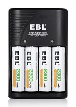Rechargeable Batteries Battery Charger for AA, AAA