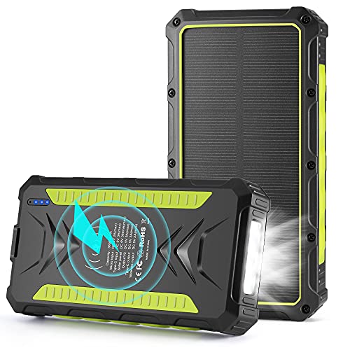 Solar Charger 36000mAh Wireless Portable Solar Power Bank