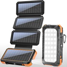 PD 18W Solar Panel Charger QC 3.0 Fast Charging Power Bank