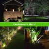 Ketive 15 LEDs Landscape Spotlights Outdoor Solar Powered
