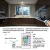 Battery Operated Wireless LED Ceiling Lights - Set of 2 for Colorful Mood Lighting in Hallways, Closets, Bedrooms, and Bathrooms