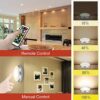 Any Space with Cadrim Puck Lights - Battery-Powered LED Stick-On Lights Perfect for Kitchen Cabinets, Closets, and More (6 Pack)
