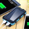 Solar Power Bank 20000mAh: Waterproof Charger with Dual LED Flashlights and Compass for Mobile Phones, Tablets, and Devices – Your Portable Power Solution