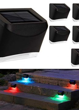 Outdoor Solar Powered Fence Step Lights