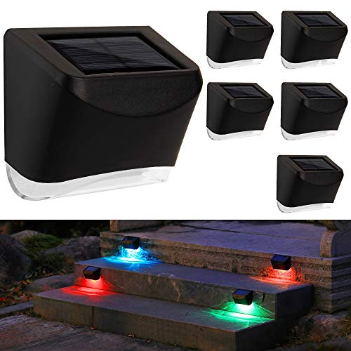 Outdoor Solar Powered Fence Step Lights