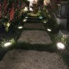 8 LED Solar Garden Lights Disk Lights Outdoor