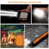 Portable Solar Power Bank 26800mAh with Ultra Bright 2 Flashlights
