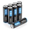 3000mAh 1.5V Lithium AA Batteries for Digital Cameras, Remote Control