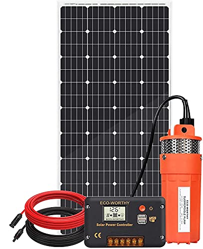 Harness the Sun's Energy with ECO-WORTHY 195W Solar Deep Well Water Pump for All Your Agricultural Needs