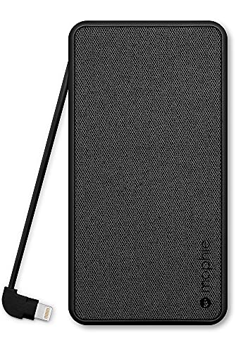 6,000mAh Portable Charger with Built-In Lightning Cable