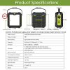 83Wh Portable Power Station, Solar Generator 22500mAh