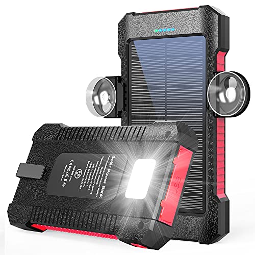 Solar Power Bank, LATIMERIA Portable Solar Charger 26800mAh