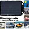 Keep Your 12V Batteries Charged Anywhere – Solar Panel Battery Charger 8.5W