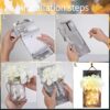 Rustic Elegance with Mason Jar Wall Lights - Set of 2 LED Sconces, Perfect for Farmhouse Decor, Battery-Powered with Remote Control