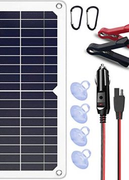 SUNAPEX 10W 12V Portable Solar Battery Charger & Maintainer