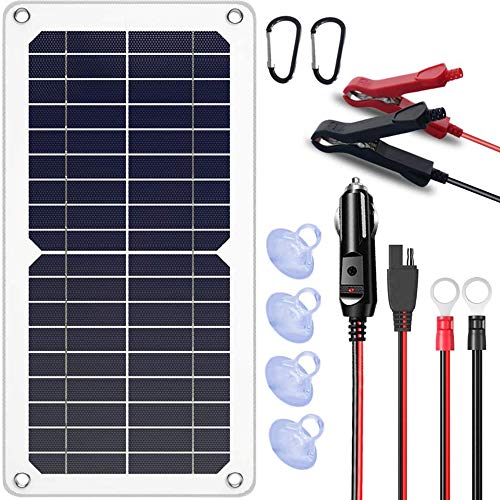 SUNAPEX 10W 12V Portable Solar Battery Charger & Maintainer