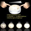 Illuminate Any Space with Puck Lights - 6 Pack Battery-Operated Lights Ideal for Cabinets, Closets, and More, Controlled by Remote, Dimmable and Timer Options