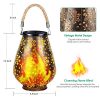 TomCare Solar Lights Outdoor Flickering Flame