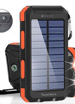 Solar Charger Solar Power Bank 20000mAh Waterproof