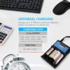 Tenergy Rechargeable NiMH C Batteries and T4s Battery Charger Bundle - 4-Pack C Size Batteries with Smart Charger