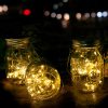 Solar Mason Jar Lights Lids, 10 Pack 30 LED Fairy Lights