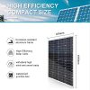 240W Monocrystalline Solar Panel Starter Kit with Charge Controller - Power Your Adventures