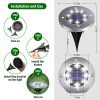 Solar Lights Outdoor, 8LED Solar Ground Lights Waterproof