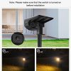 LITOM 12 LEDs Solar Landscape Spotlights