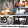 84 LED Rechargeable Motion Sensor Closet Light - Bright 4000K Wireless Wardrobe Light with 3 Modes - Ideal for Closet, Kitchen, and More