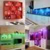 9-Pack LED Color-Changing Puck Lights - Wireless Dimmable Under Cabinet Lights for Kitchen - Remote Controlled Closet Lights with 16 Colors and Multiple Modes