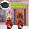 MAGGIFT 32 Inches Solar Christmas Decorations Outdoor LED