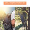 15000mAh Portable Solar Power Bank with Dual USB Ports and 15 LED Lights