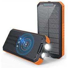 Wireless Portable Solar Power Bank Fast Charge