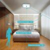 Lineway Battery Operated Motion Sensor Ceiling Light - Illuminating Your Space with Smart, Wireless LED Brightness