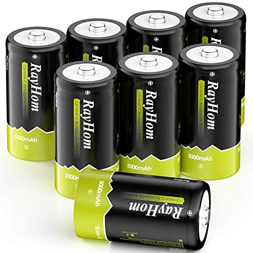 Rechargeable C Batteries 5000mah - RayHom Rechargeable C Batteries