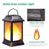 TomCare Flickering Flame Solar Lantern Outdoor