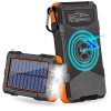 Solar Charger 20000mAh, Qi Wireless Solar Power Bank