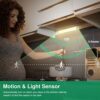 20-LED Motion Sensor Under Cabinet Lighting! Experience Convenience with Rechargeable Battery and Easy Installation in Closets, Cabinets, and More.