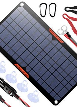 POWISER 10W 12V Solar Panel Car Battery Charger