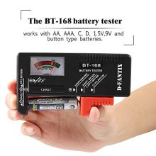 D-FantiX Battery Tester BT-168 – Compact, No Battery Required, Easy-to-Read Checker for AA, AAA, 9V, C, D & Button Cell Batteries