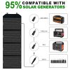 120W Foldable Solar Panel Charger: Power Your Portable Station, RV Battery, Perfect for Jackery/Rockpals Generators with 20A Controller