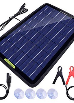 ECO-Worthy 12 Volt 10 Watt Solar Battery Charger, Maintainer