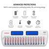 Tenergy 16 Bay Battery Charger for AAA and AA Rechargeable Batteries