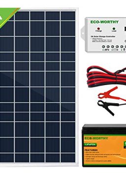 ECO-WORTHY 10W 12V Waterproof Solar Panel Charge kit